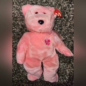 Ty Beanie Buddy Sakura Japan Exclusive Pink Teddy Bear Cherry Blossom 14"